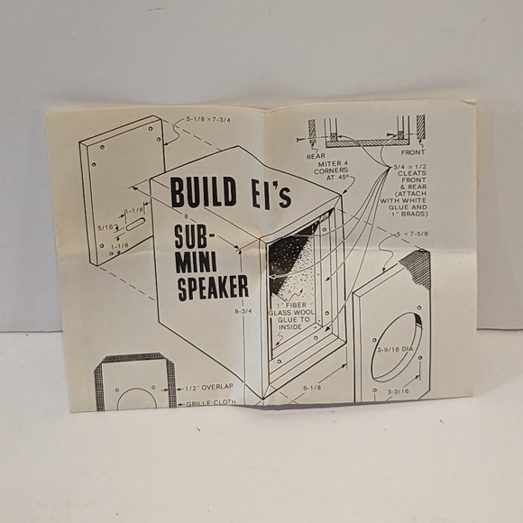 Nos Vintage Radio Shack Realistic high fidelity speaker 4” FE-103 / 40-1… - Picture 10 of 13